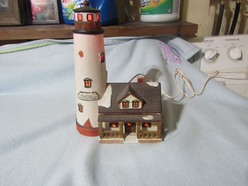 Lemax white cliff lighthouse - lemax,