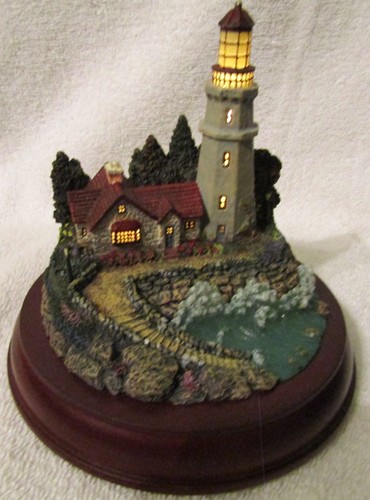 Signed thomas kinkade lighted - thomas,