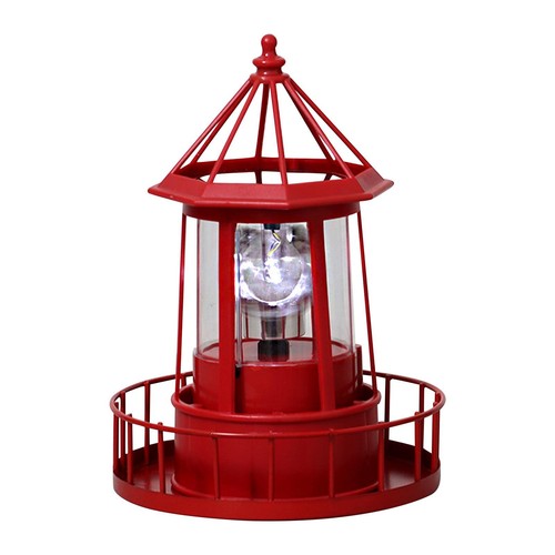 Solar lighthouse rotating - lighthouse,