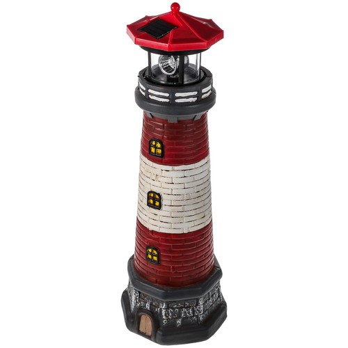 Solar powered resin lighthouse - solar,